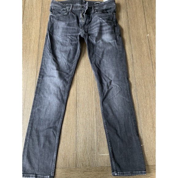 Boss Hugo Boss Men's Denim Stretch Jeans Black 33x30 Made in Italy Milan - Picture 1 of 4